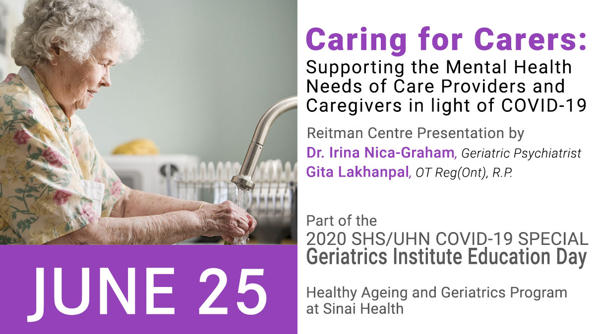 Caring for Carers promo for presentation on supporting the mental health needs of care providers and caregivers in light of COVID-19